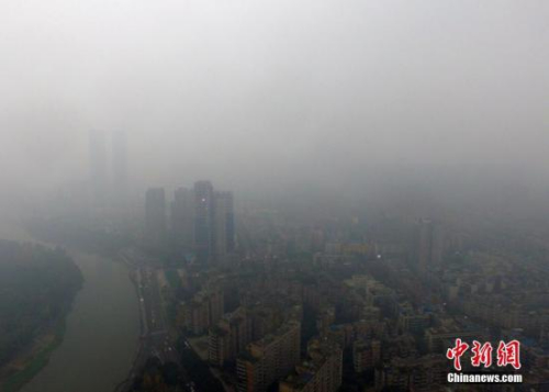 中國發(fā)生大范圍空氣污染過程影響百余城市